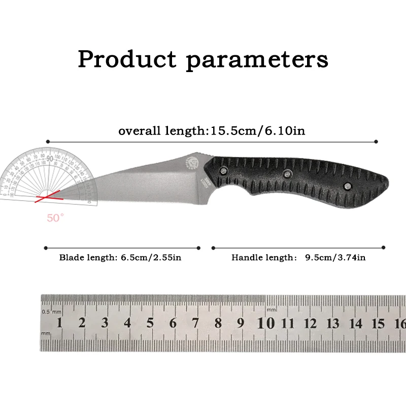 Outdoor knife hunting knives camping high quality profesional self-defense  multifunctional portable eating meat fruit knife