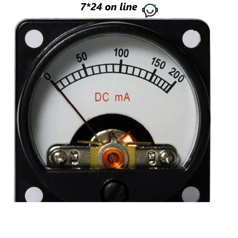 

V-020 Dc200 Ma Pointer Ammeter Tube Amplifier Parts With Backlight Electron Tube 300b Vu Meter