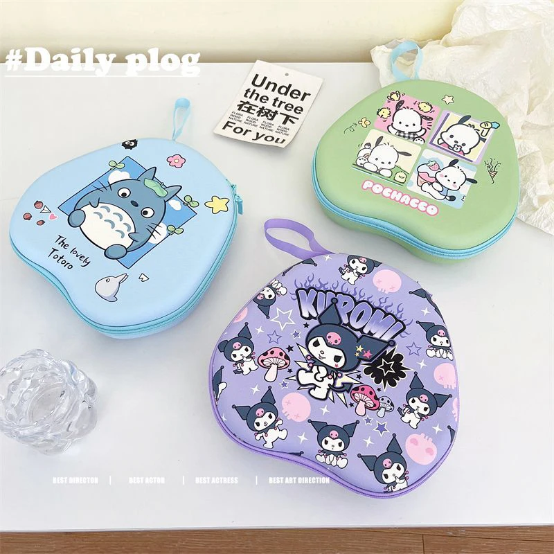 Sanrios Kuromi Cinnamoroll Pochacco Portable Earphone Storage Bag for Airpods Max Headphone Shockproof Protective Cover Case