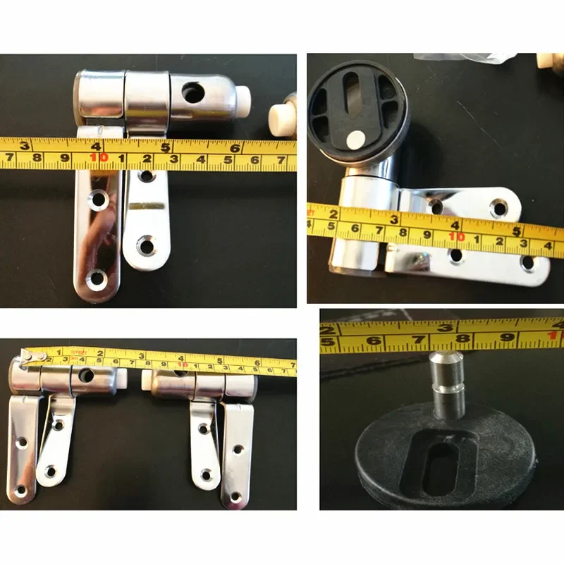 Toilet cover hinge, stainless steel slow lowering fixing bracket, hinge metal accessories, thickened screws