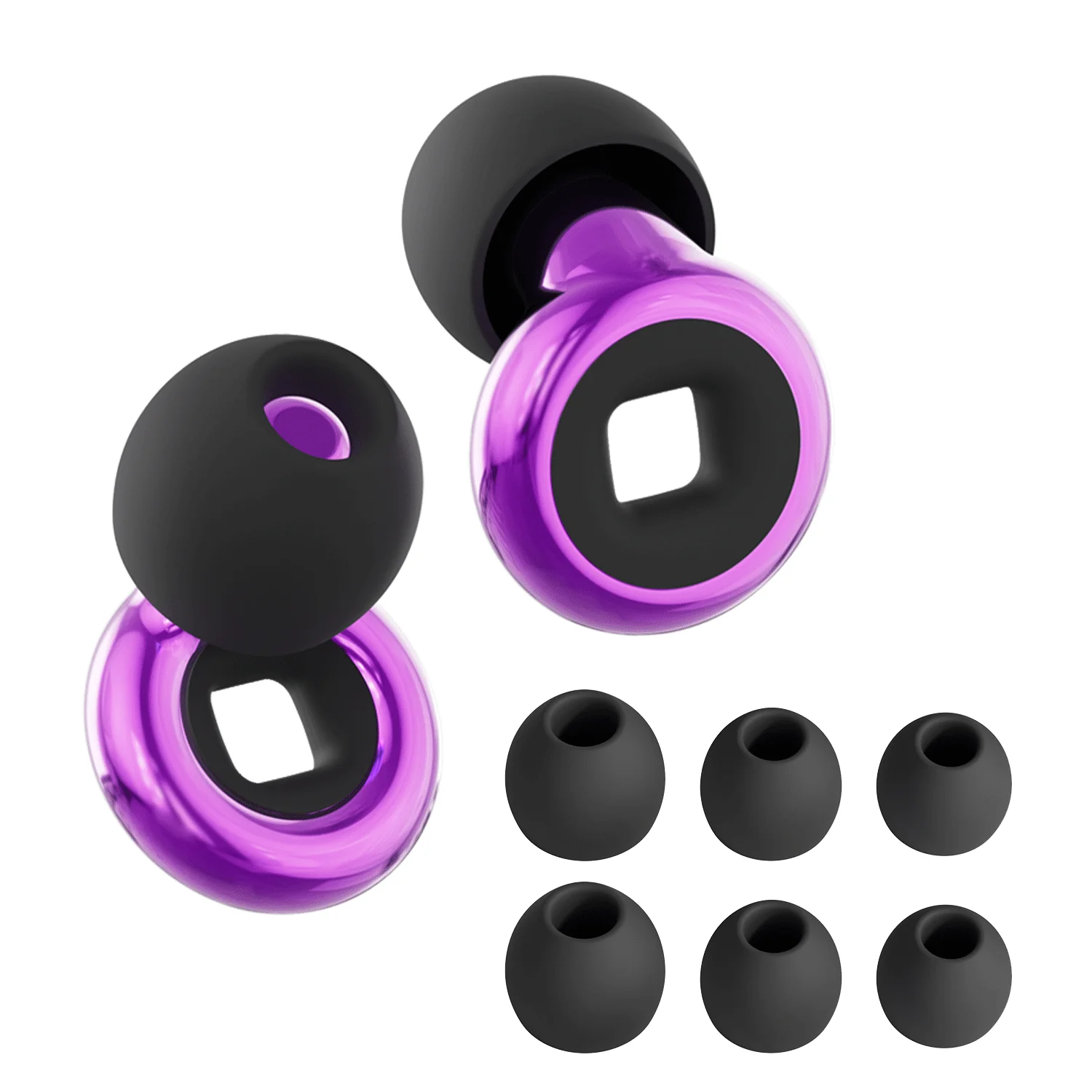 

1 Pair Soft Silicone Earplugs - Noise Canceling, Waterproof, Comfortable Fit, for Sleep, Swimming, Creating a Silent Environment
