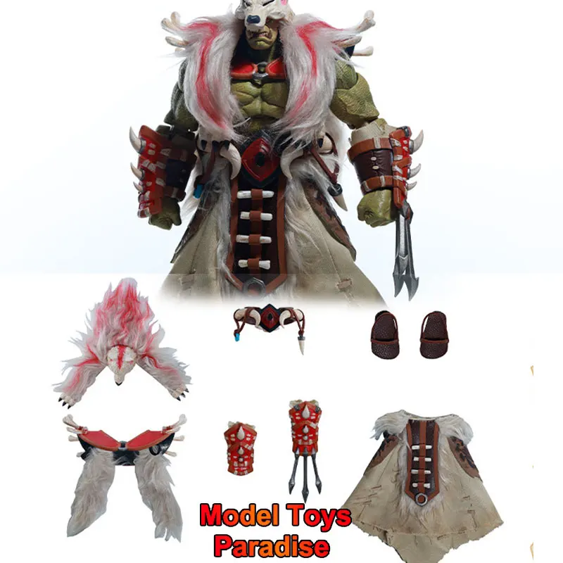 

1/12 Scale Soldier Ogre Mage Plush Cloak Clothes Set Accessories Fit 7inch Metytoyz Action Figure Body