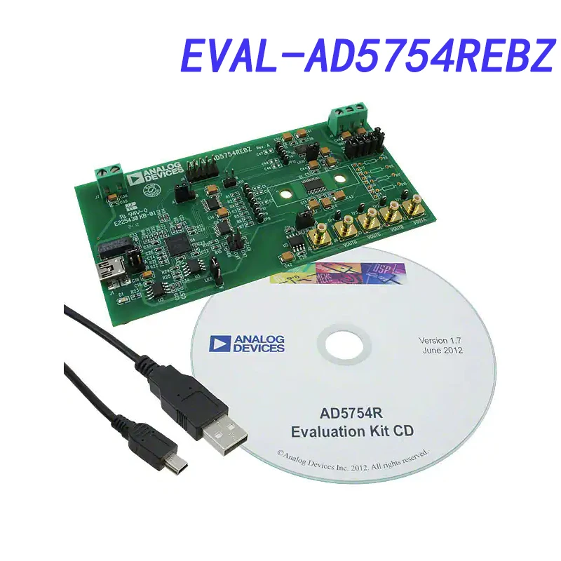 Avada Tech EVAL-AD5754REBZ оценочный комплект, AD5754RBREZ, цифро-аналоговый преобразователь, 16-битный, четырехканальный, выходное напряжение
