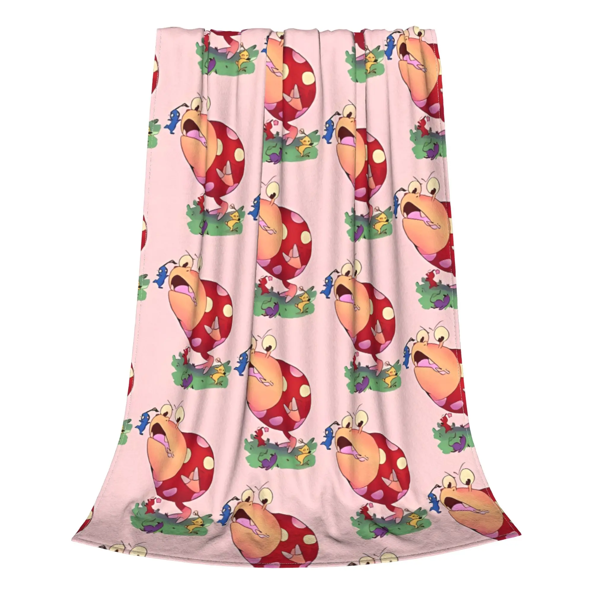 1PC Home Cute Room Decor Bulborb Blanket Throw Blanket Pikmin Novelty Warm Blanket All Season