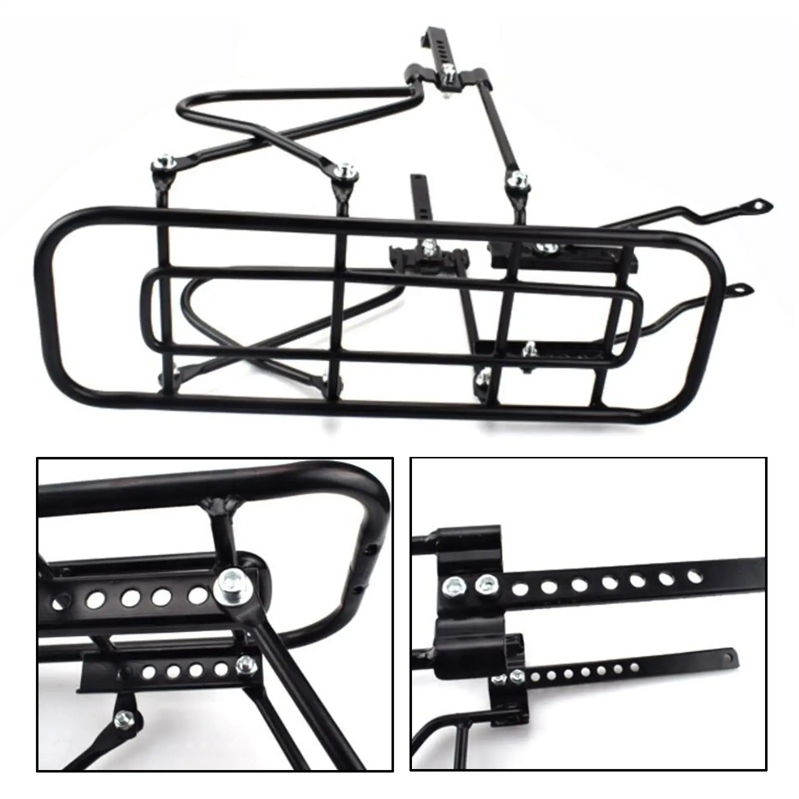 

Rear Bike Rack Travel Bicycle Rack Back Seat Bicycle Rear Luggage Cargo Rack