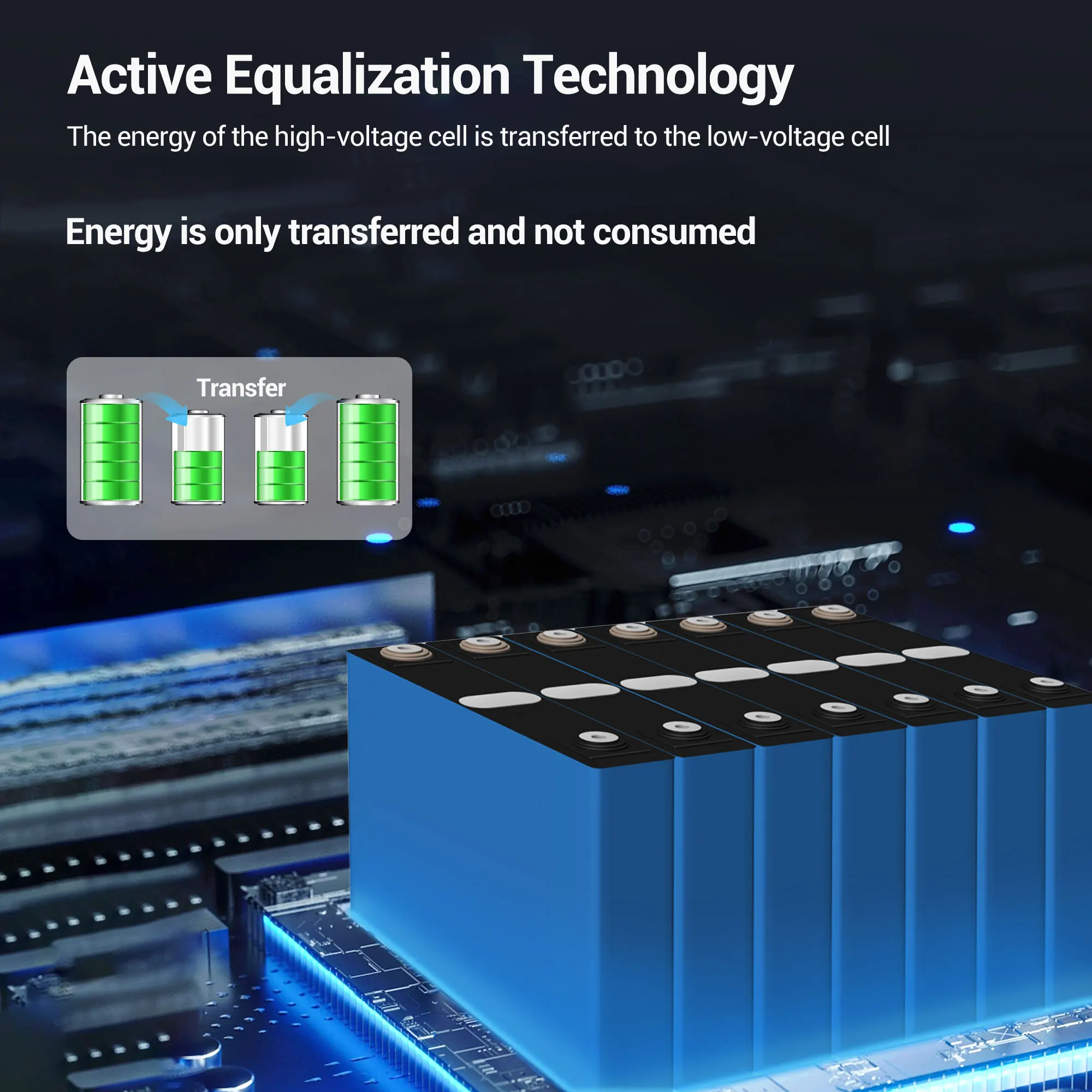 Heltec BMS 12V Lifepo4 BMS 4S 3.2V 40A/60A/80A/120A BMS LFP Batterie Aktiver Ausgleich Intelligenter Schutz Ausgleichsplatine – Detail 8