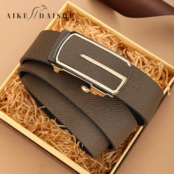 G letter Automatic Buckle Belts Men Luxury Famous Brand Designer Coffee Full Genuine Leather Fashion Exquisite Ceinture Homme