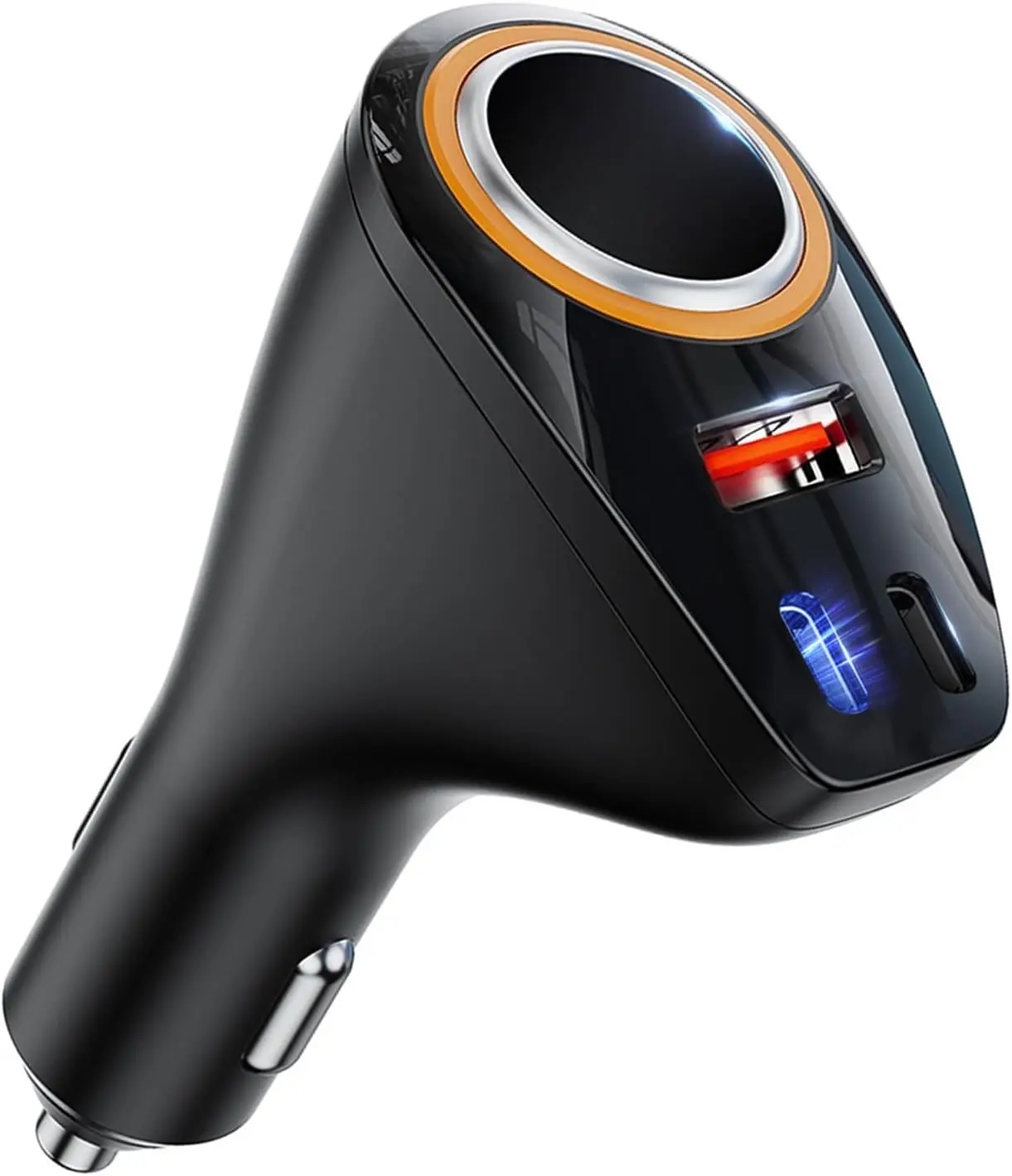 

170W 4 in 1 USB C Car Charger, Fast PD Charging for iPhone 16/15 Pro Max iPad GPS, 3-Port Socket Splitter 12V/24V