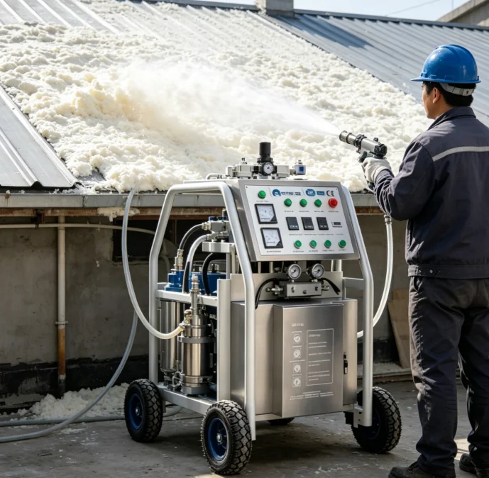Polyurethane PU Pump Spraying Foam Machine for Wall Insulation and Roof Spray Compact Polyurethane Insulation Equipment