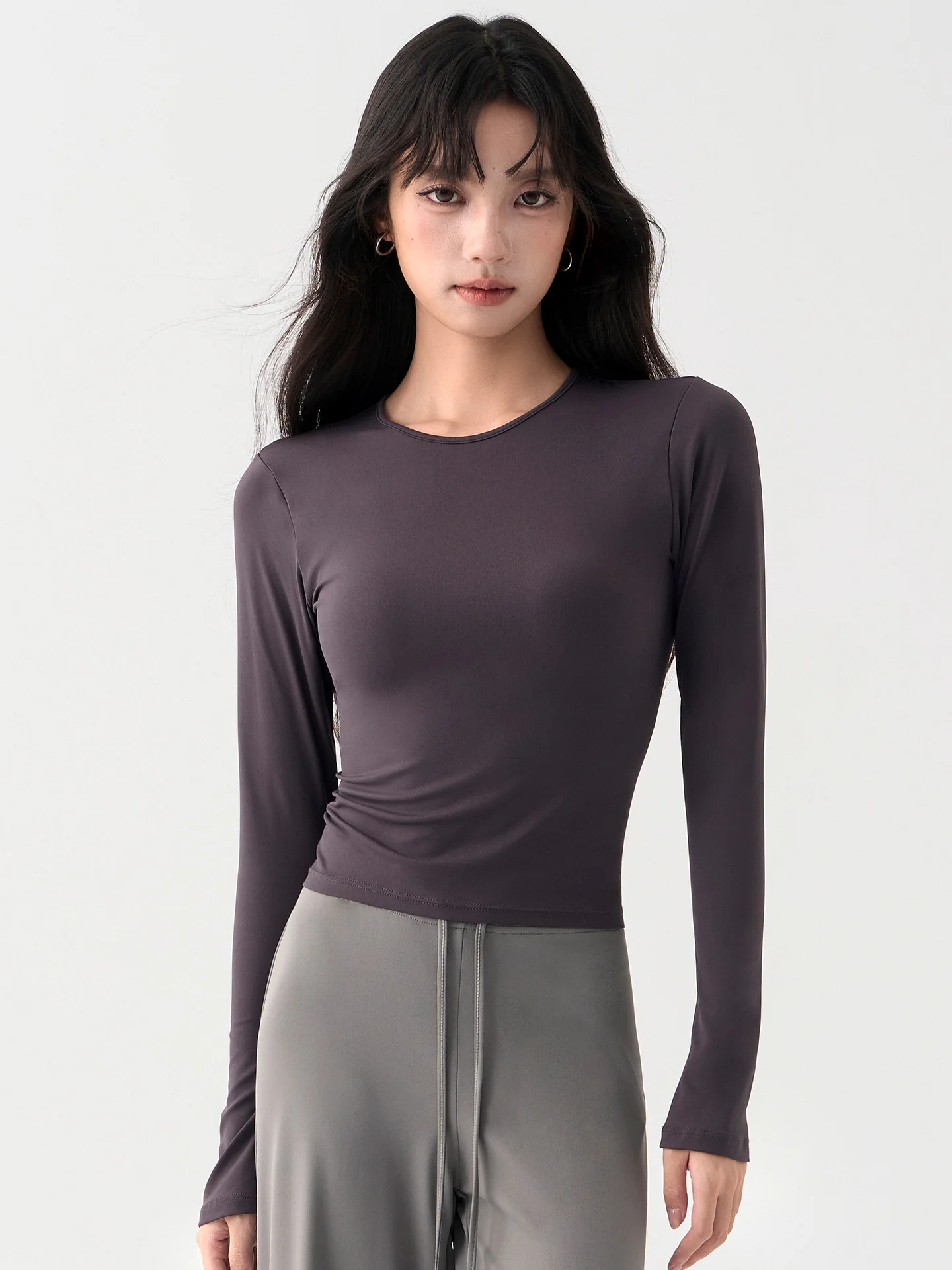 

Новый женский топ для йоги Slim Fit Long Sve 2026, спортивный тренировочный костюм для пилатеса, студии, бега и йоги