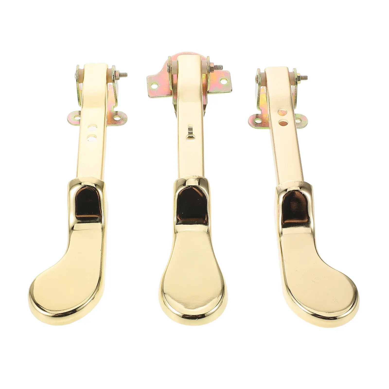 3Pcs Upright Piano Sustain Pedal Metal Double Hole Design Universal Replacement Parts Performance Upgrade Professional Accessory