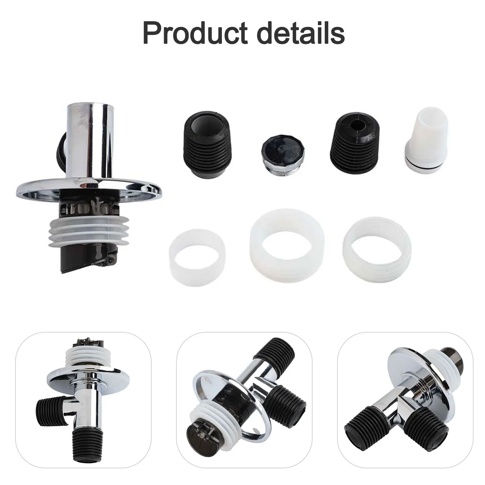

Anti-backflow Device Check Valve Bathroom Drainage Laundry Room Use Silicone Rings Three-way Interface Automatic Closure