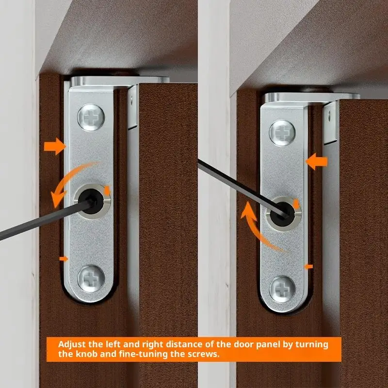 2 pezzi cerniere nascoste per porte 3D girevoli regolabili invisibile cerniera mondiale cerniera per porta in lega di zinco ferramenta per mobili