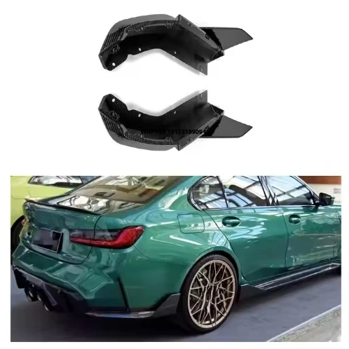 

High Quality Dry Carbon Fiber Rear Diffuser Corners for G80 M3 2021+ M Performance Rear Bumper Lip Wrap