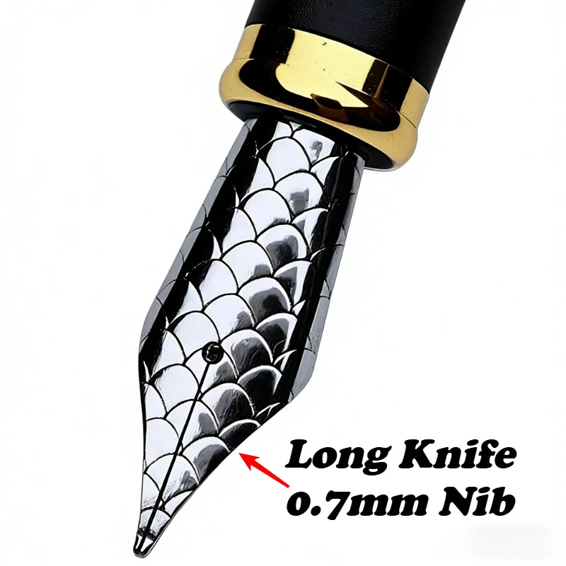 LEMON New Titanium Alloy Fountain Pen German BOCK Long Blade 0.5F 1.0 Research Pen Tip Business Office Calligraphy Practice Pen
