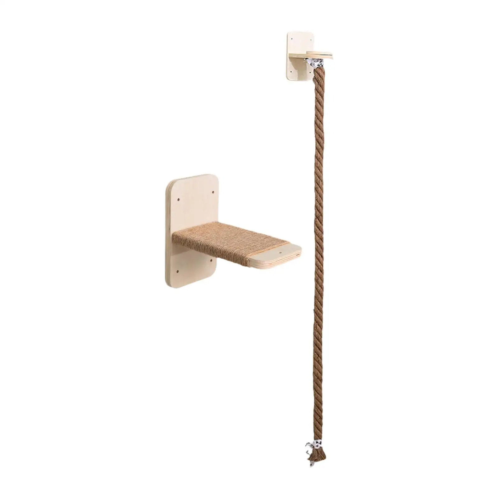

Cat Wall Shelf Scratch Post Kitten Cat Perch for Resting Exercising Lounging
