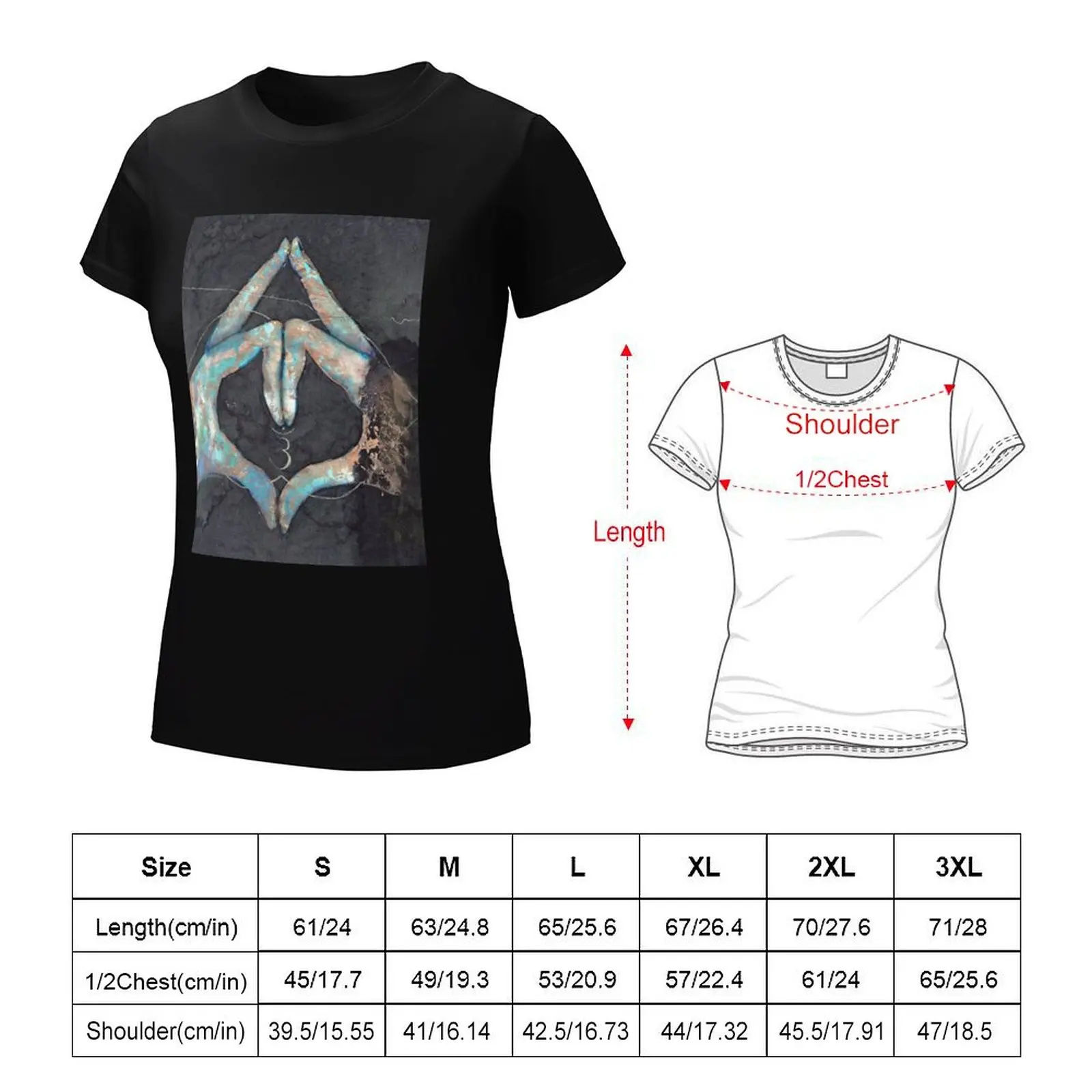 Ajna - third eye chakra mudra T-Shirt summer clothes Short sleeve tee tees vintage clothes Womens graphic t shirts