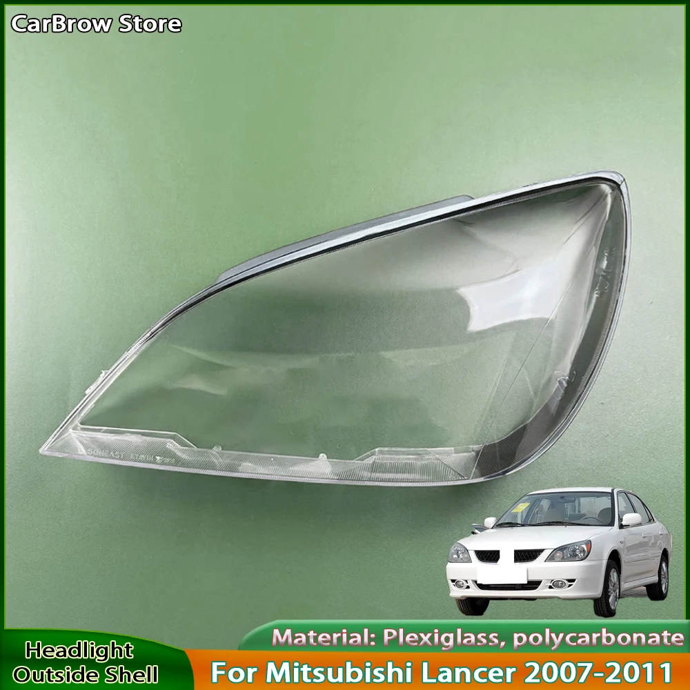 

Прозрачный абажур для фар для Mitsubishi Lancer 2007 2008 2009 2010 2011, корпус передней фары из плексигласа