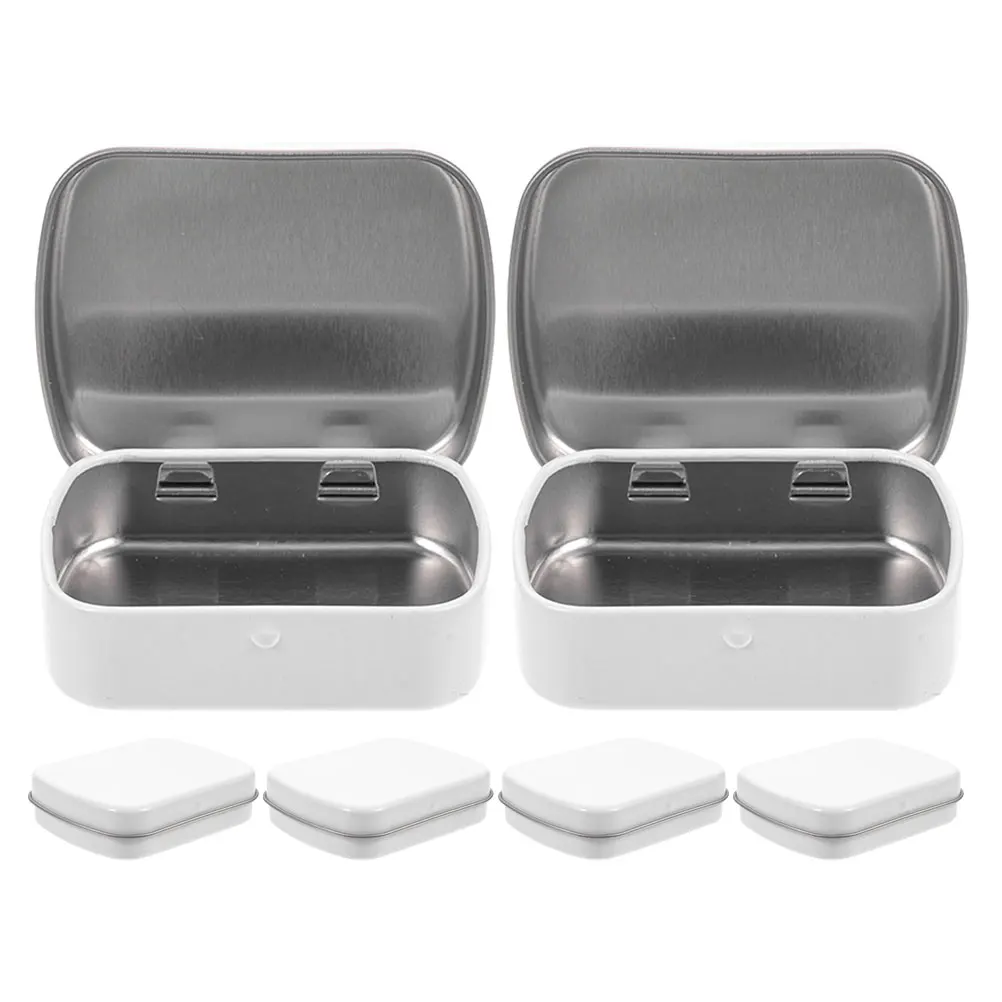 

6 Pcs Portable Storage Iron Box Biscuits Case Chocolate Boxes Empty Candy Packaging Party Favors Jewelry