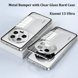 Aluminium Alloy Metal Frame Bumper + Tempered Glass Back Cover For Xiaomi Mi 15 Ultra Camera Lens Protector Case Mi 15 14 Ultra