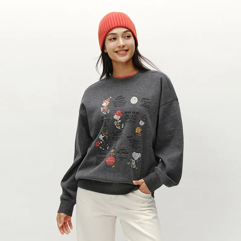 Semir Tops for Woman Mid-Length Loose Oversize Fleece 2025 Winter Fall Clothes Sweatshirt Soft Fleece Warm Comfortable