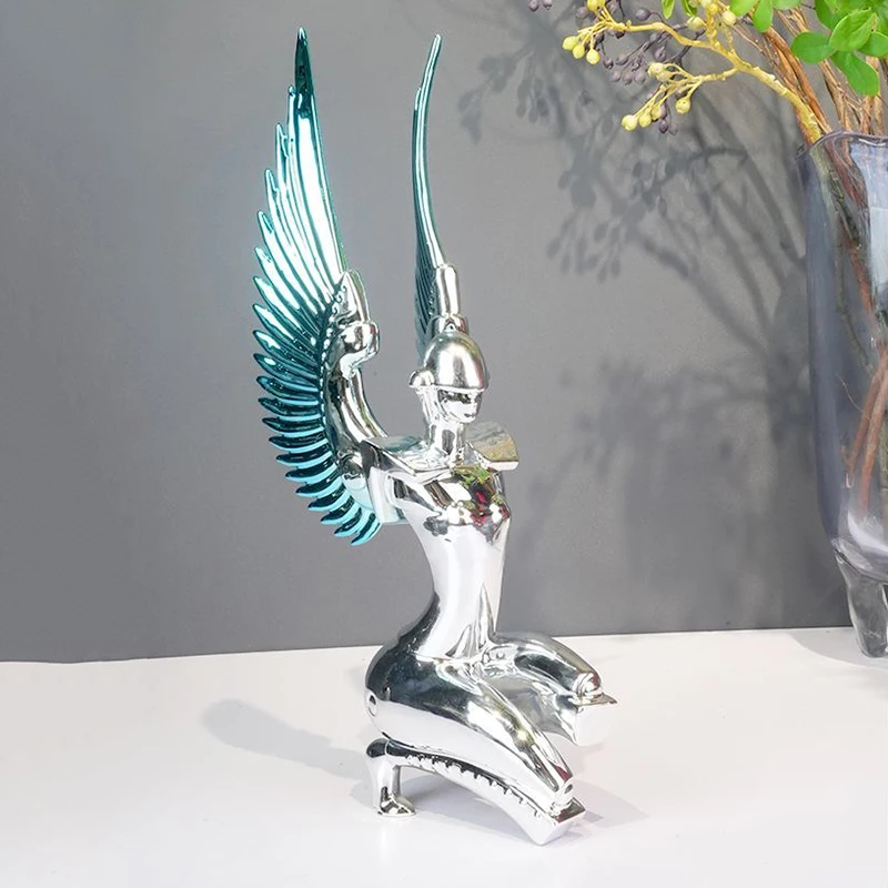 

Статуя фигурки ангела, скульптура механической богини, абстрактные украшения персонажей, роскошные произведения искусства, креативные поделки, подарки для скандинавского декора