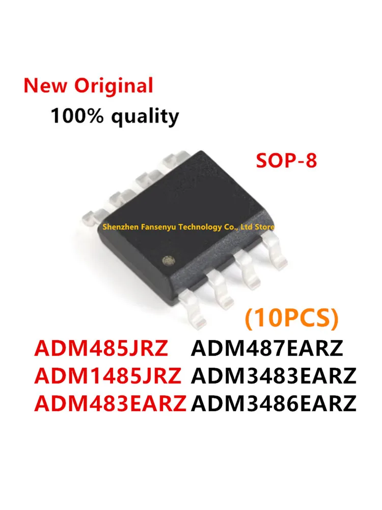 (10piece)New ADM485JRZ ADM1485JRZ ADM483EARZ ADM487EARZ ADM3483EARZ ADM3486EARZ ADM485 ADM1485 ADM483E ADM487E ADM3483E ADM3486E