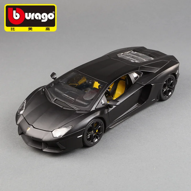 In Stock Bburago 1:18 Lamborghini Aventador Coupe Alloy Miniature Diecast Model Lamborghini Sports Car Toy Christmas Kids Gift