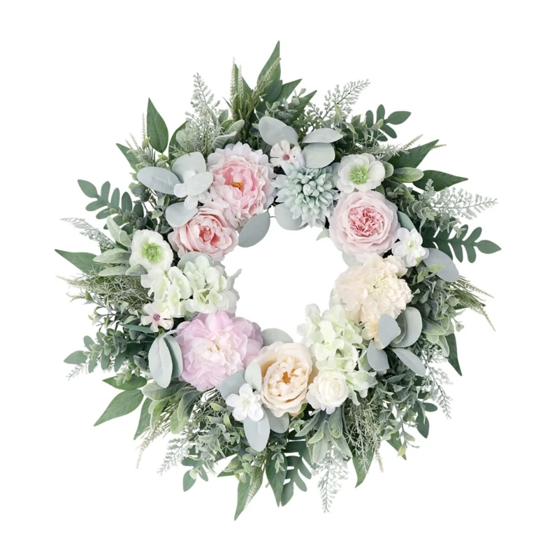 Blumenkranz für den Innenbereich für Wandpräsentation und Raumakzent-Styling-Dekoration 3XUF – Detail 1