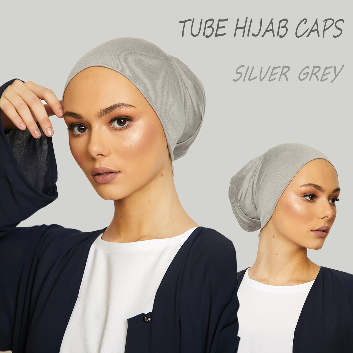 Mode muslimischen Hijab Kappen solide Unter schal Frauen Schleier modale Baumwolle Hijab muslimischen Schal Turbane Kopf Frauen Hijabs Hut islamisch