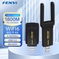 FENVI AX1800 WiFi 6 USB Adapter Dual Band 2.4G/5Ghz Wireless WiFi Receiver USB 3.0 Dongle Network Wi-Fi Card For Laptop Win10/11