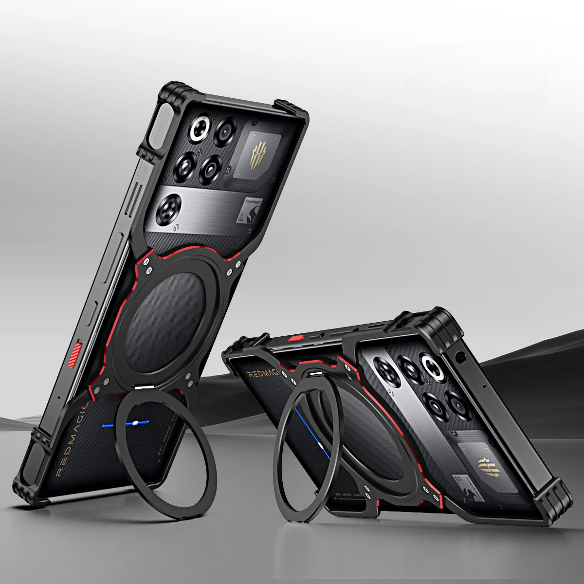 Etui do ZTE Nubia Red Magic 11 Pro z aluminiową ramką, magnetycznym uchwytem Magsafe i tylną obudową do RedMagic 11 Pro Plus Funda — zdjęcie produktu 2