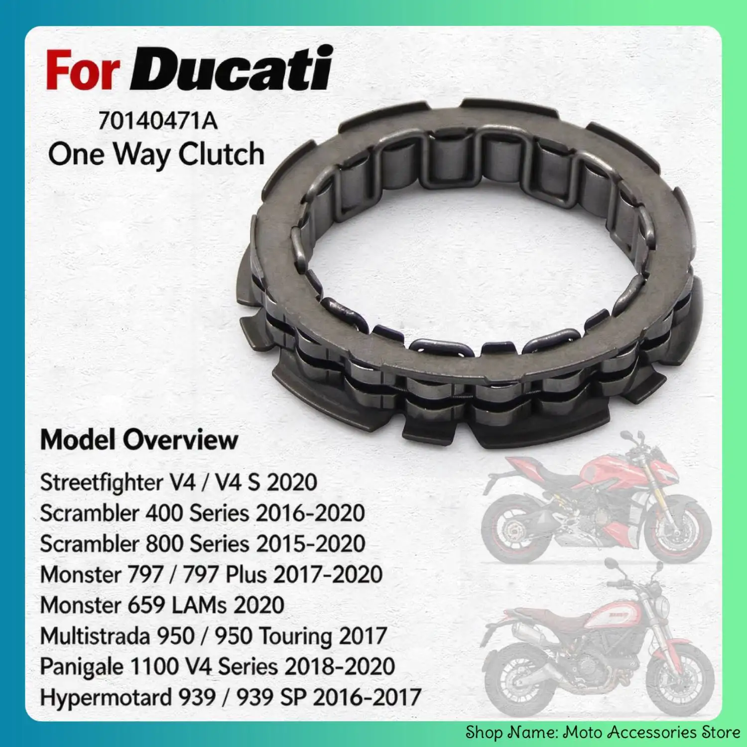 Image of Einweg-Starter kupplungs lager für ducati street fighter v4 s scrambler 2,0 # hashtag sity2 mach icon oem: 70140471a