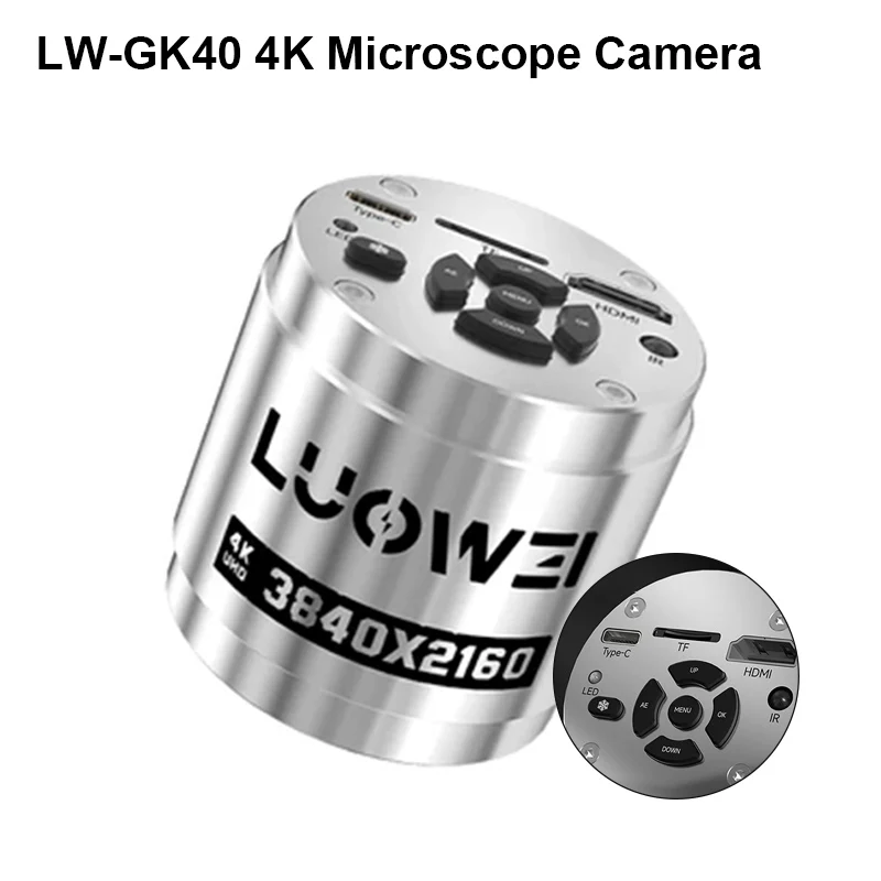 

LUOWEI LW-GK40 4K UHD 3840*2160 CMOS Microscope Camera for Mobile Phone Repair Type-C Power Supply Video Recording Camera