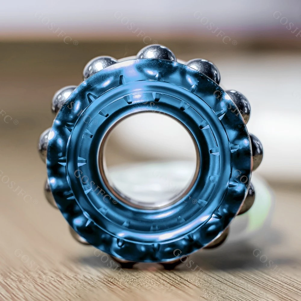 TOURISTLL – anneau Spinner lumineux en acier inoxydable, accessoires de bureau, jouets Fidget pour adultes