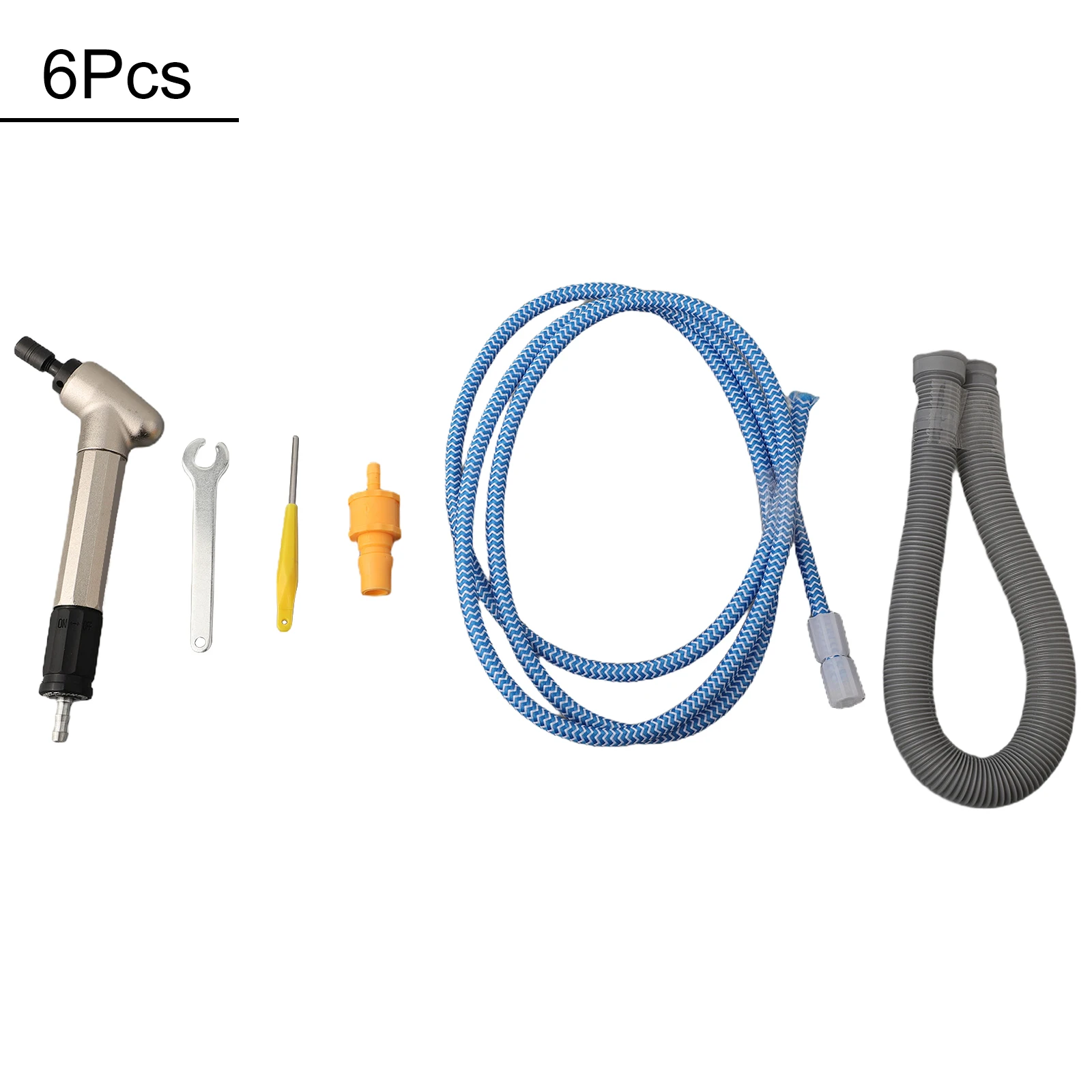 1 Набор пневматическая шлифовальная ручка для силовых шлифовальных машин, фотошлифовальный станок с углом 120 градусов, набор для микрошлифовальной Машинки с гаечным ключом, штифтовым адаптером