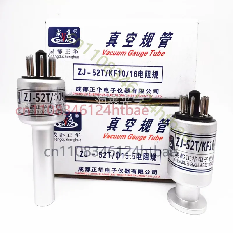 For ZJ-52T New Vacuum Gauge 15.5 KF10 KF16 KF25 Resistance Vacuum Gauge Sensor Industrial Vacuum Detection Measuring Transducer