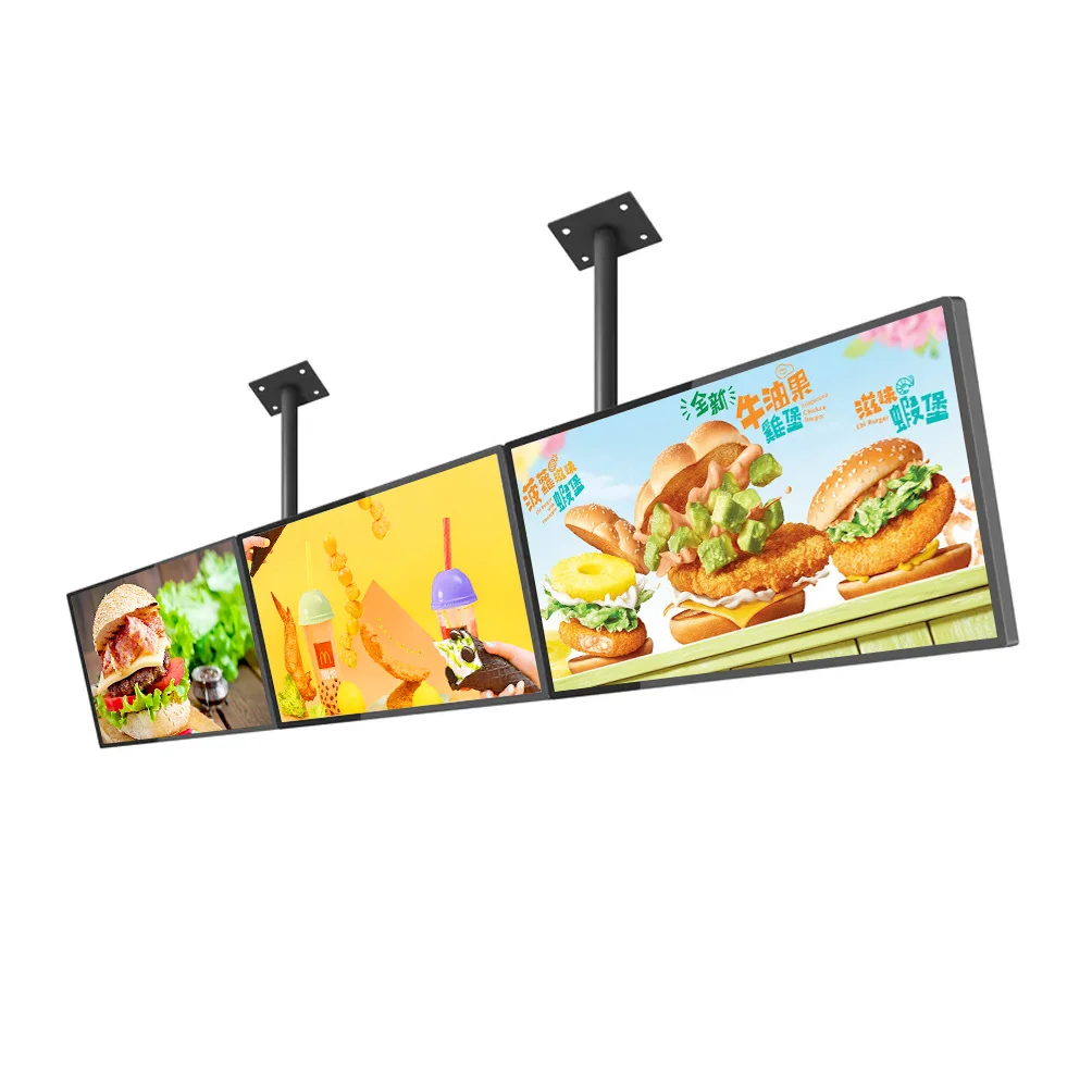 

55 Inch Android 12 System Indoor Wall Mount Non Touch Screen LCD Display Ultra Thin Hanging Digital Signage Menu Board for Store