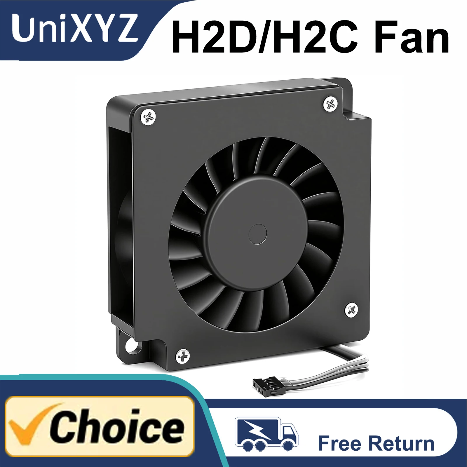 

High Speed Cooling Fan for Bambu Lab H2D H2C with Dual Ball Bearing 4510 Turbo Centrifugal Blower Radiator for BambuLab Hotend