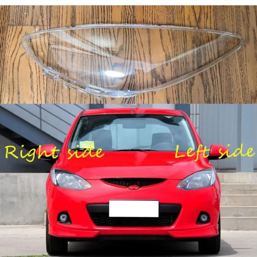 For Mazda 2  2007 2008 2009 2010 2011 2012 Car Headlight cover Headlamp Lens Auto Shell Cover