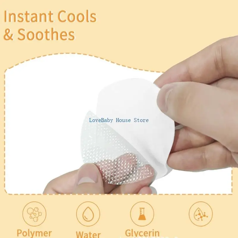 BX0D هيدروجيل وسادات الرضاعة الطبيعية 10 قطعة/المجموعة/المجموعة بقع ترطيب قابلة لإعادة الاستخدام استمتع بالتمريض الاستخدام