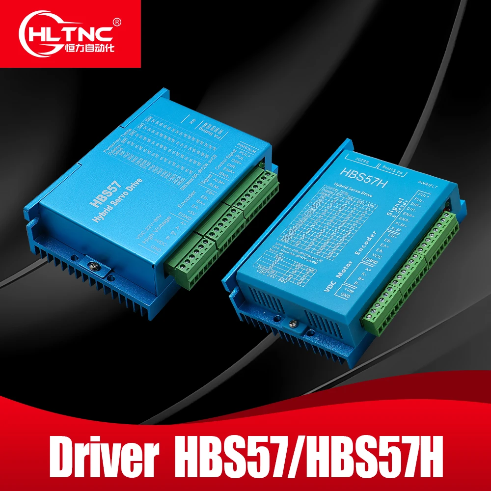 HLTNC HBS57 HBS57H Hybrid Servo Driver 24-70VDC Closed Loop Stepper Motor Controller for 57 Hybrid Servo Motor