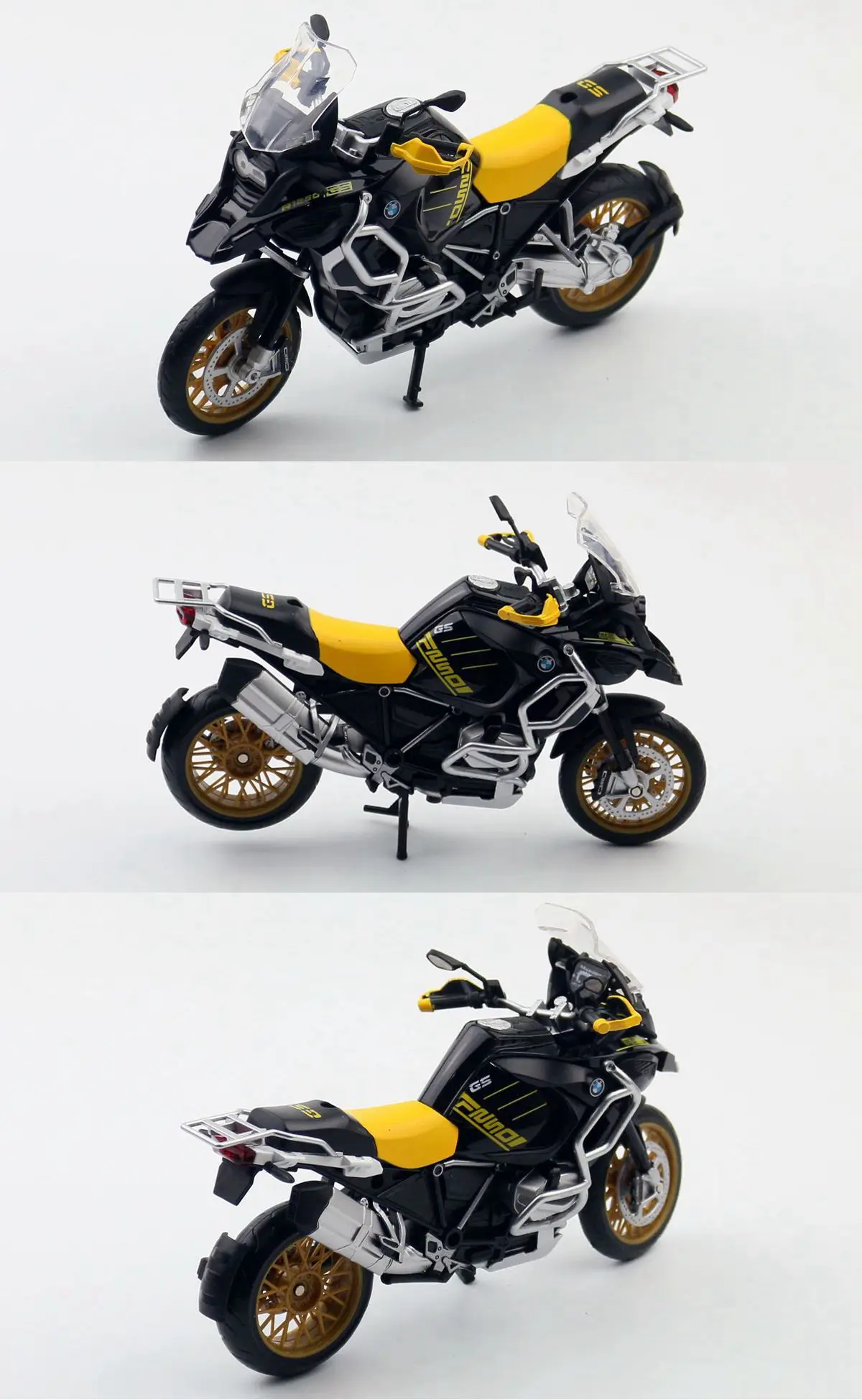 1/12 BMW R1250 GS Speelgoed Motorfiets Diecast Metaal Model 1:12 Off-Road Sport Racing Sound & Light Collection Cadeau voor Jongen Kinderen