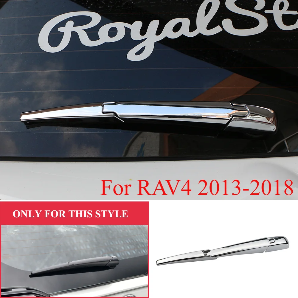 

Car Rear Back Windshield Wiper Cover Trim for Toyota RAV4 2013 2014 2015 2016 2017 2018 ABS Exterior Accessories