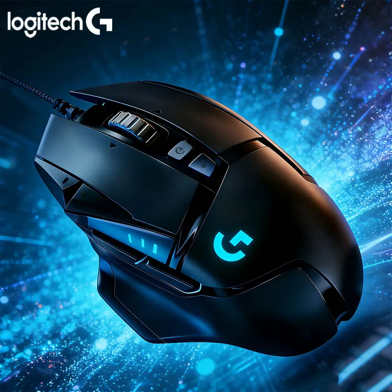 

Logitech G502 RGB Gaming Mouse, All-in-One Silent Charging, Multi-Device Compatible, Suitable for Both Office and Gaming Use