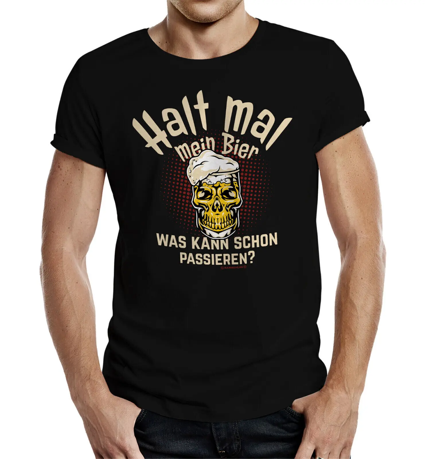 Camiseta divertida - Chiudi Volte Mio Birra - Detto Camiseta Uomo Regalo