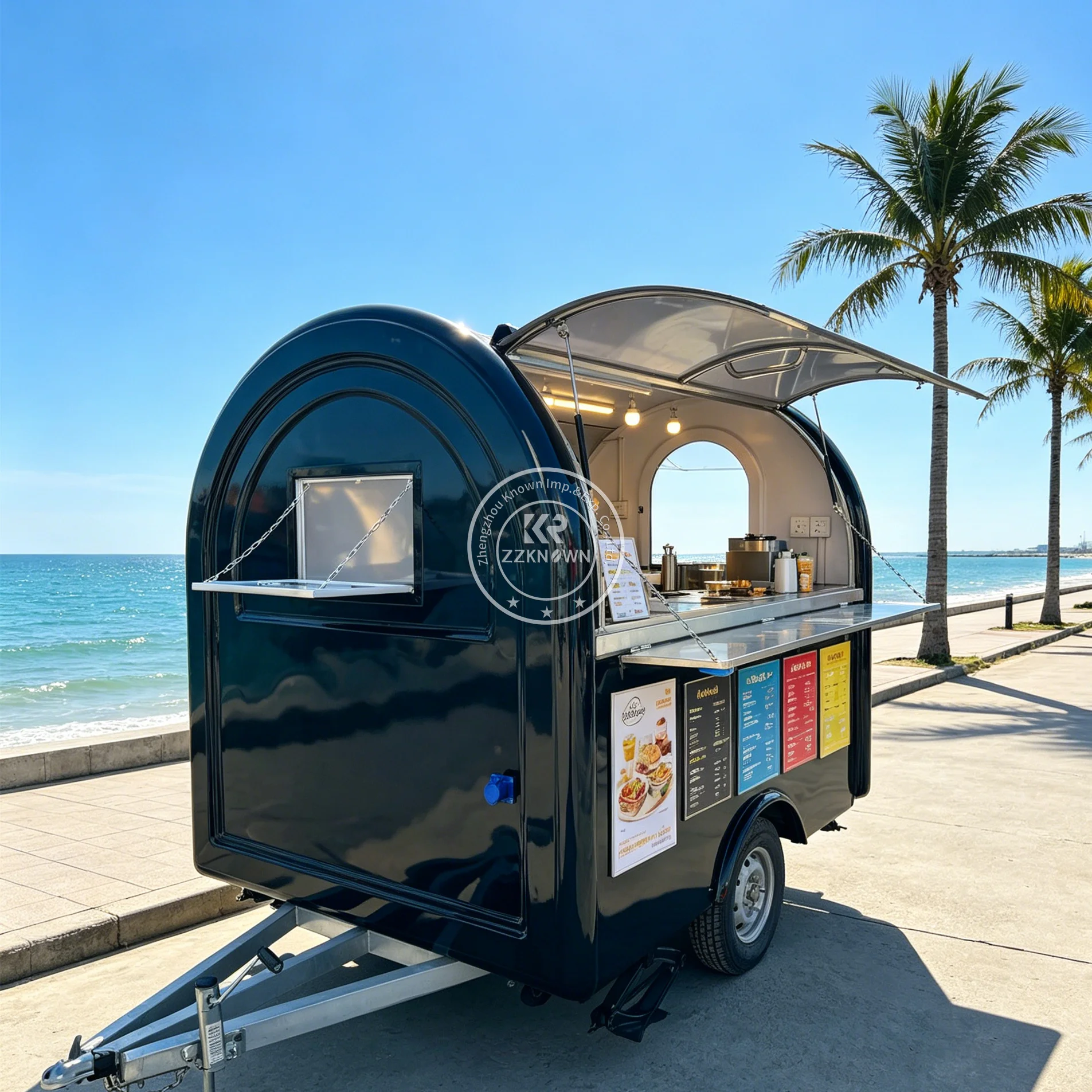 Factory Direct Mobile Restaurant Trailer Burger Taco Pizza Coffee Food Truck Outdoor Food Trailer With Premium Equipment