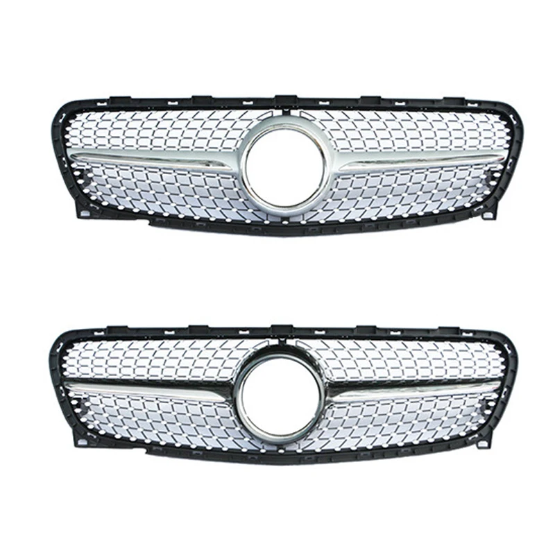 

High Quality Grill Upgrade Diamond Style Front Bumper Grille for Mercedes-Benz GLA Class X156
