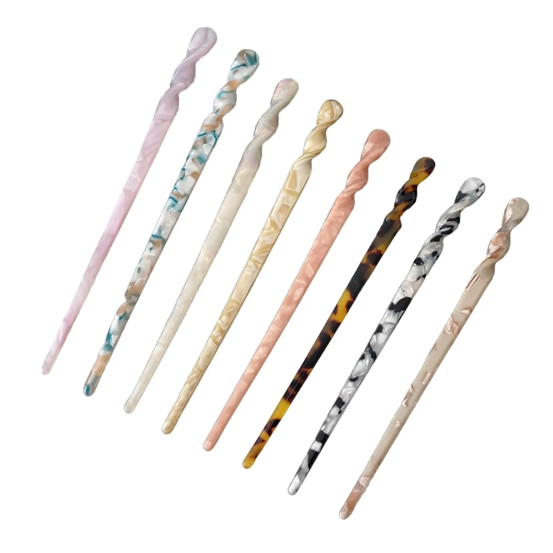 Acetate Hair Sticks Vintage Chinese Hairpieces for Women's Thick Long Hair Dropshipping