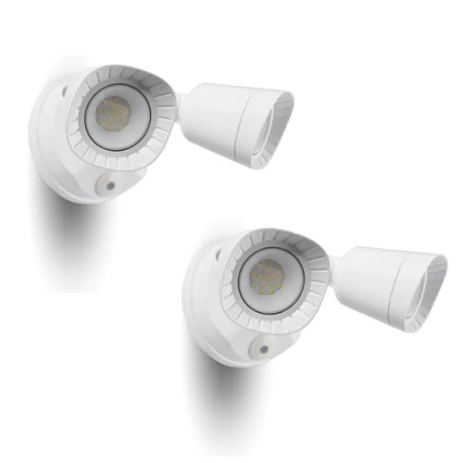 

2 Pack LED Flood Lights Outdoor 16W 1900LM IP65 Waterproof Dusk to Dawn Dual Head Security Lights Exterior Wall Light for House